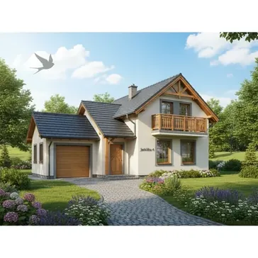 Projekt domu Jaskka 4 z garaem: Analiza i moliwoci